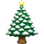 white christmas tree  sticker