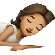 Brunette girl sleeping sticker