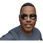 cool dude with sunglasses sticker