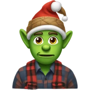 Lumberjack grinch sticker