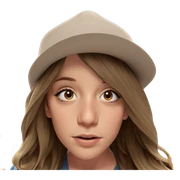portrait of a girl in hat sticker