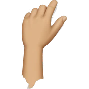 hand ripping paper sticker