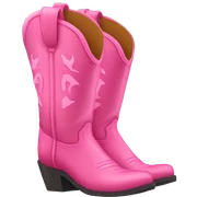 Pink cowgirl boots sticker