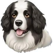 Landseer dog  sticker