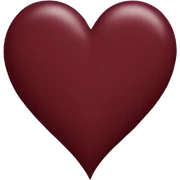 Maroon heart  sticker