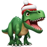 Christmas Tyrannosaurus Rex sticker