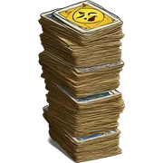 Tarot card stack sticker