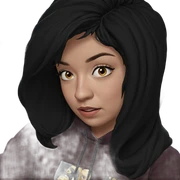 girl in car hoodie sticker