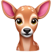 pink fawn sticker