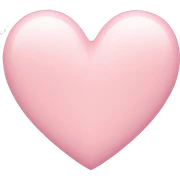 Pastel pink heart sticker