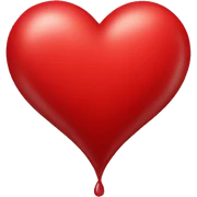 Red heart  sticker