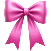 Pink bow  sticker
