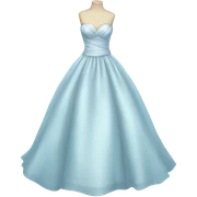 pastel blue wedding dress sticker