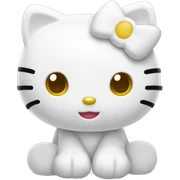Hello Kitty blanc sticker