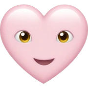 Light pink heart  sticker