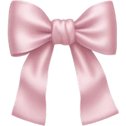 Baby pink bow sticker