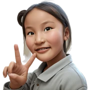 realistic portrait of girl sticker