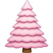 Light Pink Christmas tree  sticker