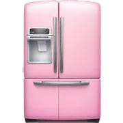 Pink realistic fridge sticker