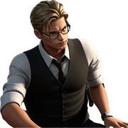 dapper boy in stylish attire sticker