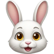 Cute rabbit expression sticker