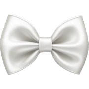 white satin bow sticker