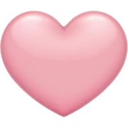 light pink heart sticker