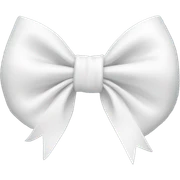 white bow sticker