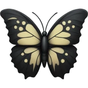 black emo butterfly sticker