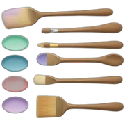 elegant painting palette sticker