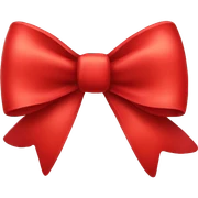 Red bow  sticker