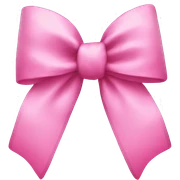 Pink bow sticker