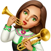 Mariachi Trumpet Player sticker