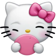 Hello kitty crying sticker