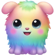 pastel rainbow kawaii creature  sticker