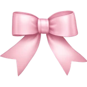 light pink ribbon bow sticker