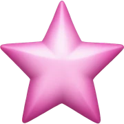 pink star sticker