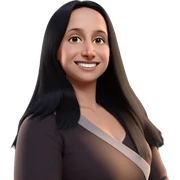 smiling girl with black hair sticker