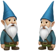 Gnome with no eyes  sticker