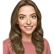 smiling girl with green eyes sticker