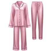 Light pink silk pyjamas set sticker