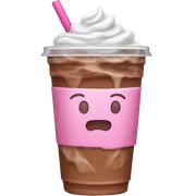 Pink ice coffee sticker