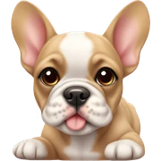 Fawn frenchie pup sticker
