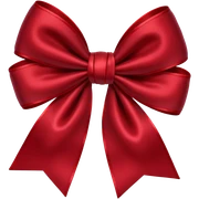 dark red bow sticker