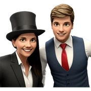 boys in formal attire sticker