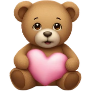 Teddy bear with love sticker