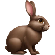 rabbit study with choco sticker