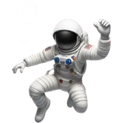Dancing astronaut sticker