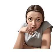 starry brown haired girl sticker