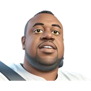 realistic meme of male driver sticker